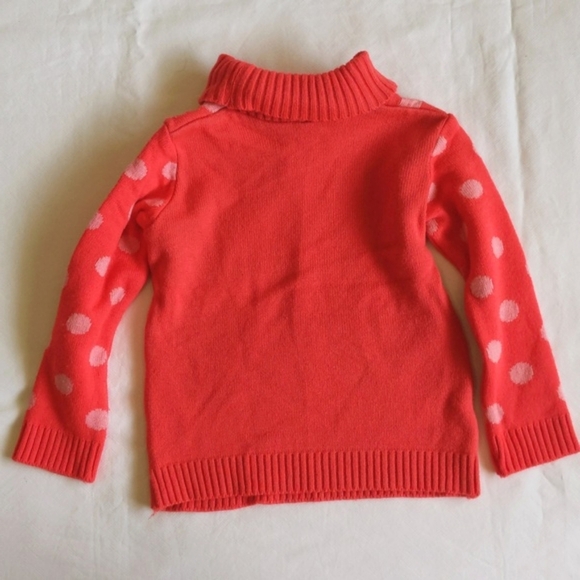 p&b neon floral polkadot jacquard knit turtleneck sweater 3-4 YRS toddler girls - Picture 6 of 6